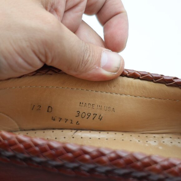 Allen Edmonds Maxfield Tassel Men\'s Size 12 D Brown Casual Classic Shoes USA main image 4